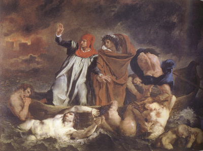 Dante and Virgil in Hel (The Barque of Dante) (mk22)